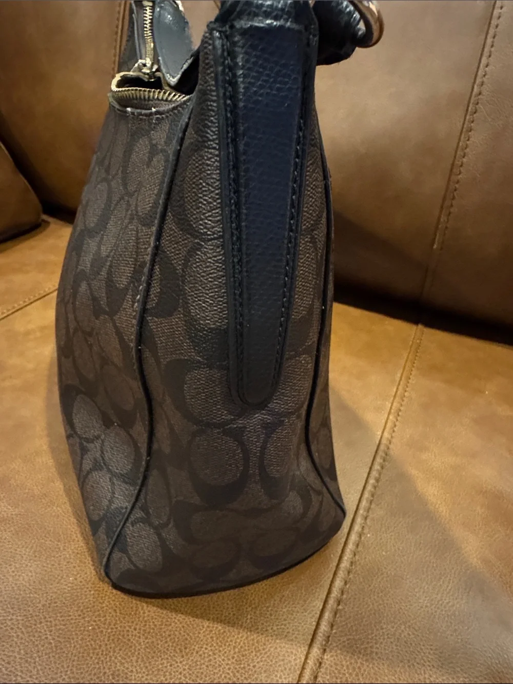 Coach F34899 Celeste East West Signature Canvas Convertible Hobo Shoulder Bag